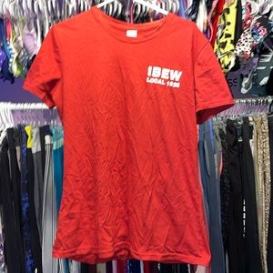 IBEW local 1928 red union made international Brotherhood of Electrical Workers